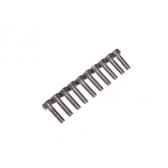 Stainless Steel Flat Head Hex Screws M3*10 (10pcs) 
