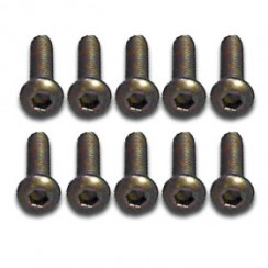 3*15PM Titanium Button Head Hex Screws 10PCS 