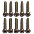 3*20PM Titanium Button Head Hex Screws 10PCS 