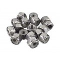 Hex Nylon Insert Locknuts M2 (10pcs)